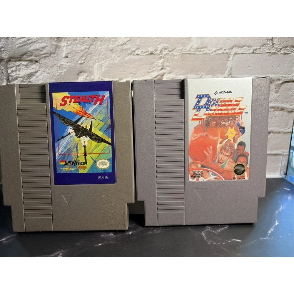 LOT Nintendo NES - Top Gun, Festers Quest, Stealth & Double Dribble - T&W